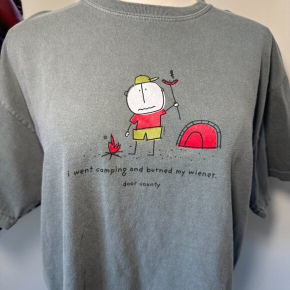 Retro Door County Wisconsin Comedy Short Sleeve Tee Shirt - Picture 3 of 10